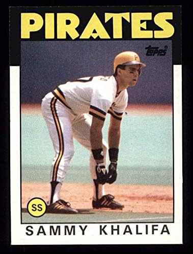 1986 Topps 316 Sammy Khalifa Pittsburgh Pirates (Baseball Kártya) NM/MT Kalózok