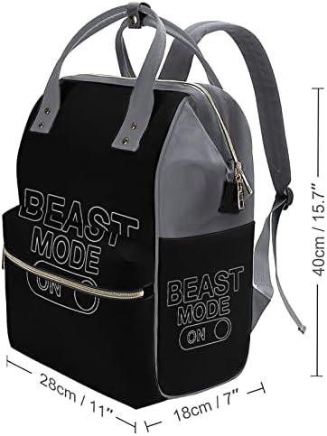 Beast Mode A Pelenkázó Hátizsák Vízálló Anyu Táska Nagy Kapacitású Hátizsák