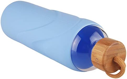Származási Legjobb BPA-Mentes Üveg Üveg Vizet Védő Szilikon Hüvely, valamint a Bambusz Fedél - Mosogatógépben mosható (Baba