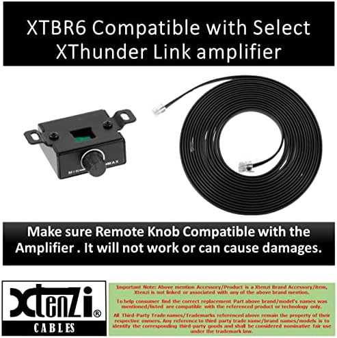 Xtenzi Basszusgitár Erősítő Hangerő Gomb Kontroll Távoli XTBR6 Kompatibilis XThunder Link Erősítő