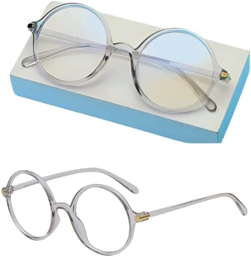Kék Fény Szemüveg UV Blokkoló Játék Szemüveg Tükröződésmentes Telefon, Laptop, Számítógépek, Tv Kör alakú Szemüveg