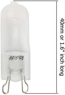 Anyray (2)-Izzók Matt Üveg 50 Watt G9 T4 50W Halogén Bi-Pin-130 V 50Watt A1722F
