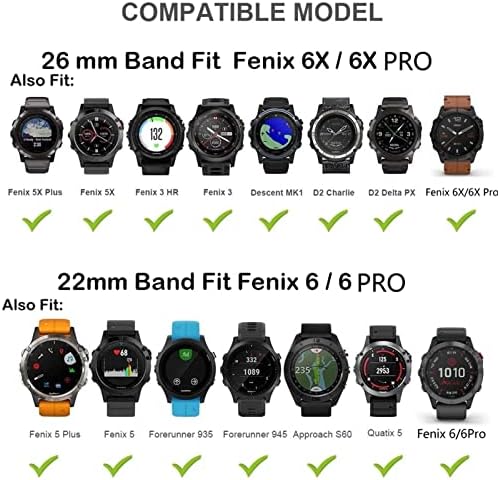 FKIMKF 20/22/26mm Watchband A Garmin Fenix 6 6 6X Pro 5 5X 5S Plusz 3HR 935 MK2 Szilikon Zenekar gyorskioldó Nézni Easyfit Csuklópántot