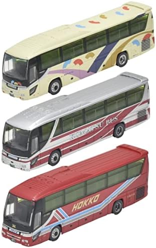 TOMYTEC A Busz Gyűjtemény 316572 3-darabos Készlet, Kitetsu Kanazawa Busz, Komatsu Busz, Hokuriku Forgalom Bérelt Busz, 3 Dioráma