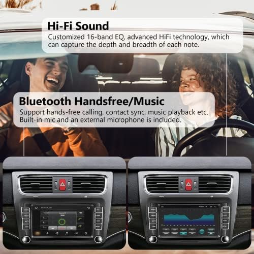2G+32G Android Autó Sztereó Vezeték nélküli Carplay VW Jetta Golf Tiguan Passat Skoda, 7 Hüvelykes érintőképernyő Bluetooth