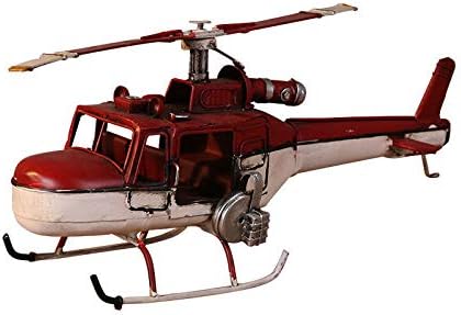 Szobrok, Szobor, Kisplasztika Szobrait,Kreatív Fém Vas Helikopter Modell Miniatűr Figura Dísz Gyűjthető,Haza Art Kézműves Dekor Asztali