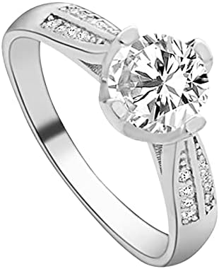 2023 Új Női Kiegészítők, Esküvői Engagem Virág Arany Gyűrű Rózsa Kristály Ékszerek, Arany Gyűrű Merítés Gyűrűk (Ezüst, 8)