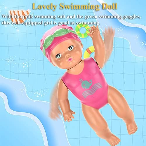 NEXTAKE Úszás Baba, Befejezés 6 Hüvelyk Úszás Lány Fürdő Játék Fürdőkádban Úszás Baba Óramű Úszás Kád Játék Hátúszás Freestyle