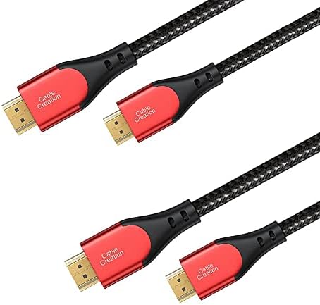 CableCreation 2 Csomag HDMI Kábel 4K@60Hz 3.3 ft+6.6 ft, Kábel HDMI 4K, 3D Támogatás, P, 1080P, Ethernet-Kompatibilis UHD TV, PS5/PS4,