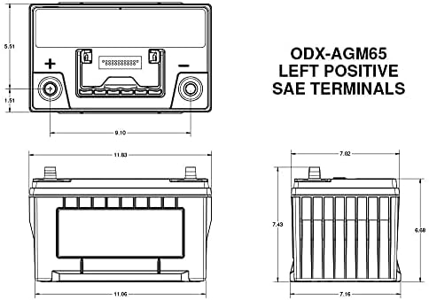 Odyssey Akkumulátor ODX-AGM65 Extrém Sorozat AGM Akkumulátor