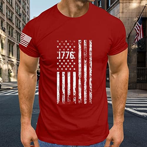 Hazafias Ingek Férfiak számára, Amerika Hazafias Zászló, Férfi Ing,Férfi Hazafias Póló Rövid Ujjú július 4-én Tshirts Tees