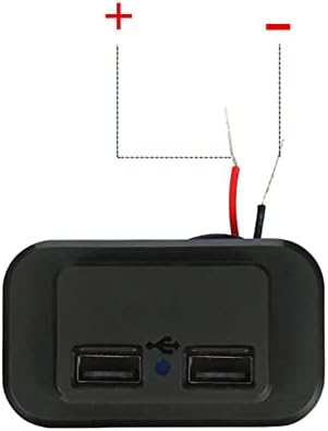 TECKEEN 24W LED Dual USB Autós Gyors Töltő Csatlakozó Aljzatból a Hajót Tengeri RV Autó