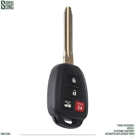 XINXUSONG 1DB HYQ12BDM Autós kulcstartó Kulcs nélküli Vezérlés Bejegyzés Távoli Járművek Cseréje 4 Gomb G Chip