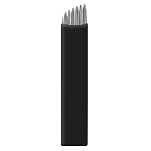 Microblading Tűk, 50pcs 14CF 0.18 mm-Eldobható Fekete Szemöldök Tetoválás Tű, Tartós Smink Tű Haj Stroke Szemceruza vagy Ajak
