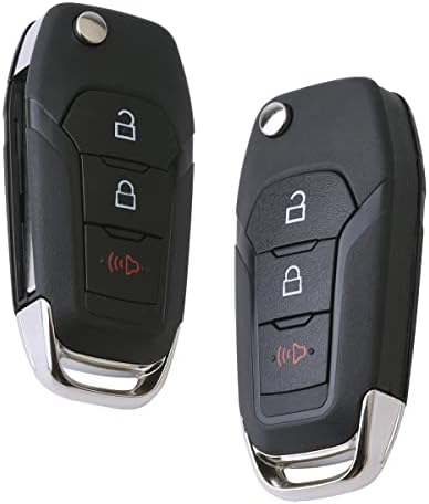 XINXUSONG 2db Autós kulcstartó Kulcs nélküli Flip-szabályozó Bejegyzés Távoli N5F-A08TAA 3 Gomb Járművek Cseréje Kompatibilis F150