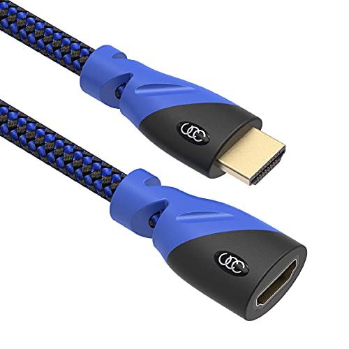 HDMI Extender - Férfi-Nő, Hosszabbító Kábel ( 15 Láb ) Nagy Sebességű HDMI-Kábel (2.0 b) a 4k-s Felbontás - Támogatja a 3D-s, Full