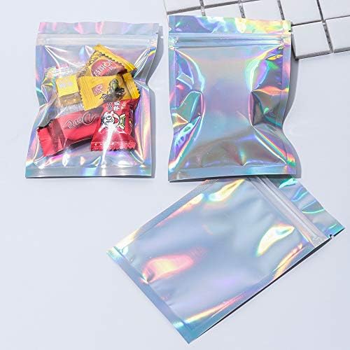 CHIC&TNK 20db Alumínium Fólia Zip-Zár Táskák önrögzítő Élelmiszer-Tároló Táska Visszazárható Candy Tok Csomagolás Kellékek