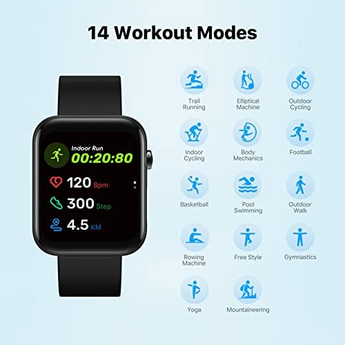 Ticwatch GTH Pro Smartwatch Arty Szív Egészségére, Kettős Érzékelő Technológia 5ATM Vízálló GPS Fitness Tracker pulzusszám & Aludni Monitor
