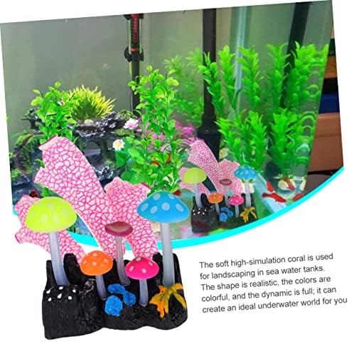 Ipetboom 1db Stílusos Dekoráció Dísz Noctilucence Random Tenger Szép Szimuláció Korall Hatása Víz alatti Víz Szilikon Kreatív Akváriumok