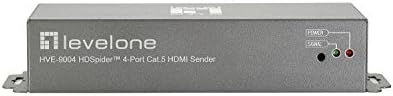 LevelOne HDSpider HVE-9004 HDMI Macska.5 Feladó - Video Extender - 4 Anschlüsse