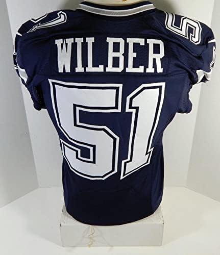 2015 Dallas Cowboys Kyle Wilber 51 Játék Kiadott Haditengerészet Jersey 42 DP16999 - Aláíratlan NFL Játék Használt Mezek