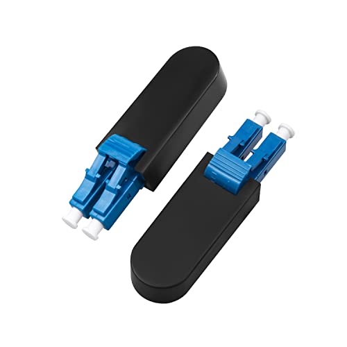 Duogalia LC/UPC Fiber Optic Visszacsatolási Adapter Optikai Kábel 9/125 Singlemode Teszt Adapter Csatlakozó Tesztelés Alkalmazások,2 Csomag