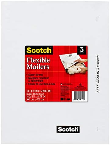 Skót Rugalmas Poli Mailer, 14.25 x 18.75 Cm, 3-Pack (8990W-3), Fehér