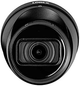 Lorex LNE9282B 4K (8MP) Motorizált Varifokális Okos IP-Fekete Dome Biztonsági Kamera 4-szeres Optikai Zoom, Real-Time 30 kép / mp Felvételi
