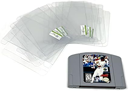 EcoTEK Védők 25 Pack Clear Protector Ujja Esetben Kompatibilis a Nintendo N64 Játékok Patron Esetben, Tároló Box videojáték