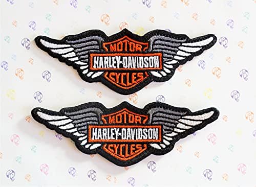 Harley Davidson Logó (2 Szárnyak) Hímzett Patch Vasalót