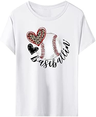 MIASHUI póló Férfi Női Divat Póló Baseball Nyomtatás Rövid Ujjú Nyári Alkalmi Tunika Felső Sportos Ing Csomag Nők