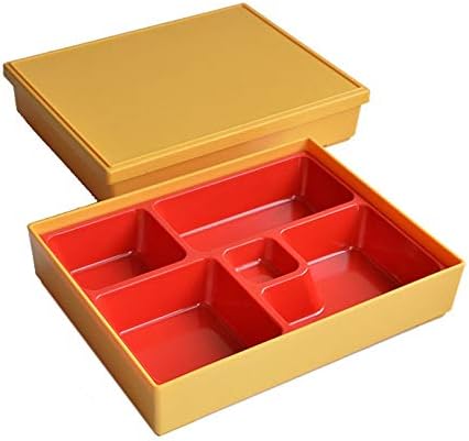 ALONCEfh Ebédet Bento Box，Hőmérséklet Kemény 5 Rekesz Ebédet Elkülöníthető Élelmiszer-Tartály Sushi Étterem Business Csomag