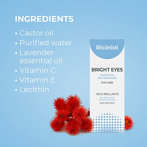 Riciniol csillagszemű - Castor Olaj emulzió dúsított Vitaminok, C -, E -, levendula illóolaj. Bőrápolás a szeme körül. Szempilla