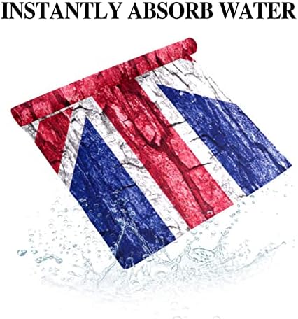 WOSHJIUK 2 Csomag Mikroszálas Tornaterem, Törölköző,Brit Zászló Falra Textúra,Hűtés Törölközőt jég Törölközőt Szuper Abszorbens a Nyak Verejték
