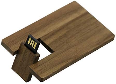 100 Csomag Üzleti Hitelkártya 2.0 - USB Flash Meghajtók (2.0/64 GB, Diófa)