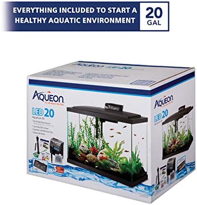 Aqueon Akvárium Starter Kit LED-es Világítás 20 Magas a Baktériumok Kiegészítők & Tisztítás Mágnesek
