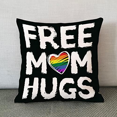Ingyenes Anya Ölelés LMBT Meleg Párnát Fedezze Valentin Napi Párna Esetben a Nemek közötti Egyenlőség LGBTQ Meleg Büszkeség Leszbikus