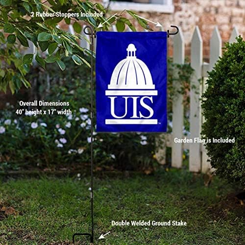 Az Illinois-i egyetem Springfieldi Tudományos Logó Kert Zászló, illetve Lobogó Álljon Rúd Tartóját Készlet