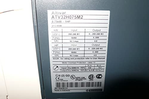 ATV32H075M2 SCH Altivar AC Változó fordulatszámú hajtások 0.75 KW, 220V 750W VFD Inverter ATV32H075M2 a Doboz, 1 Év Garancia