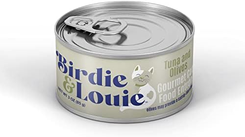 Birdie & Louie Tonhal, Olajbogyó, illetve Nedves macskaeledel Ínyenc Fogást 3 Oz Doboz Ömlesztett Esetben, 96 Doboz