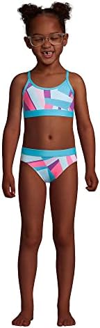 Félsziget Lányok Slim Kiütés Gárda Úszni Felső Bikini Felső Fenék UPF 50 Fürdőruha Szett