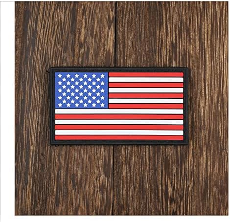 HECOO USA Amerikai Zászló Morál PVC Gumi Rögzítő Tapasz