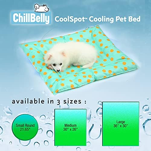 ChillBella CoolSpot Hűtés Pet Ágy Kutyák, a Macskák Önkioldó Bekapcsolása (Mustár Pontok, Kicsi)