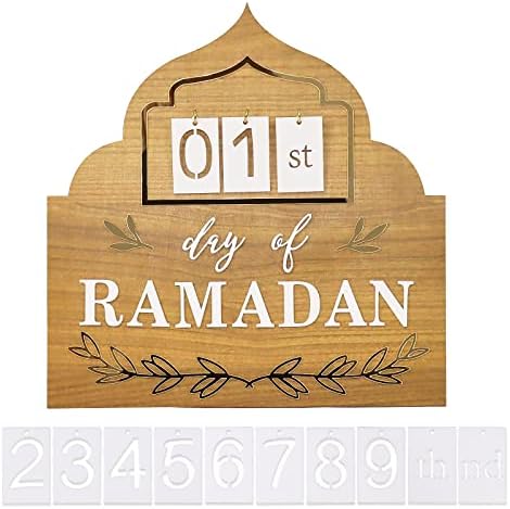 Ramadán Mubarak Adventi Naptár 2023 DIY Visszaszámlálás Naptárak Eid Dekoráció Otthon Ramadan Dísz Gyerekek Ajándék Fa