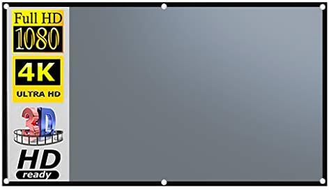 GPPZM 16:9-es Fém Anti fényfüggöny 100/120/ 133 Cm Haza Szabadtéri Hivatal Hordozható 3D-s Vetítés Képernyő (Méret : 60 hüvelyk)