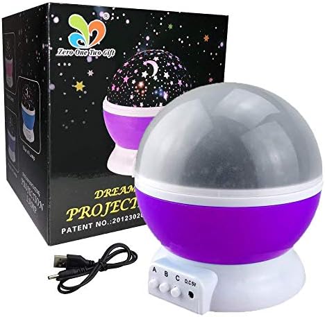Jayden78 Csillagos Éjszaka Fény Projektorhoz 360 fokban elforgatható Legjobb Ajándékokat, 3-12 Éves Fiúk Lányok