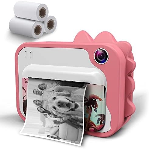 USHINING Azonnali Nyomtatás a Fényképezőgép Gyerekeknek 12MP Digitális Fényképezőgép Éves Gyerekeknek 3-12 Tinta Ingyenes