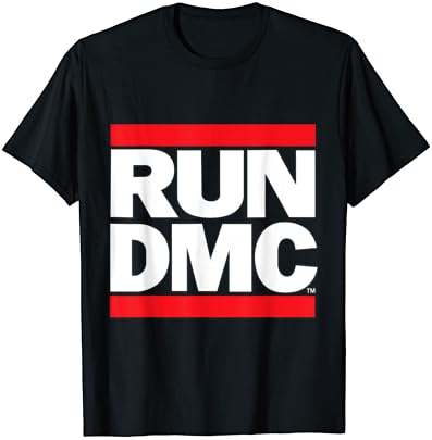 A RUN-DMC Hivatalos Logó Sötét Póló