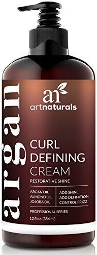 ArtNaturals Curl Meghatározó Krém - Fürtök Hidratáló & Enhancer w/Mandula, Jojoba & Argán Olaj & Természetes Göndör Vezérlés