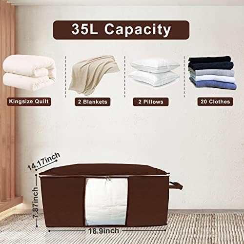 35Lstorage szervező ruha tároló szekrény szervező tároló zsák ruhát ágy tárolóban szervező a szekrény ,polcok, pince，Összecsukható